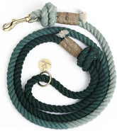 Green Ombre Handmade Rope Leashes for Dogs Rope Dog Leash Rope Cute Dog Leash Braided Dog Leash Cotton Rope Leash for Medium Dogs Large Dogs 5FT Organic Cotton